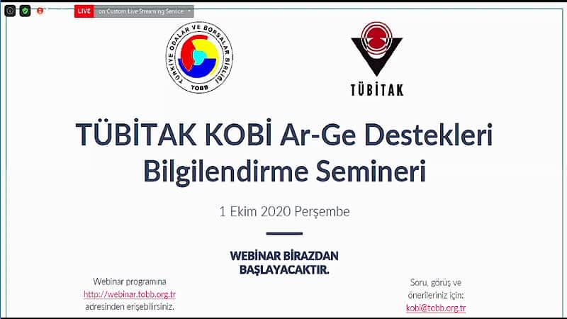 TOBB-TUBİTAK KOBİ Ar-Ge Destekleri Bilgilendirme Semineri